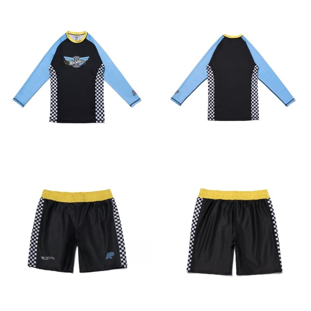 albino and preto wheels rashguard