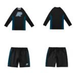 Albino and Preto Tri Rashguard Set – front view