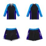 Albino and Preto BBBW Rashguard Set – front view