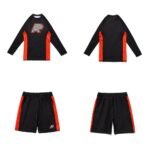 Albino and Preto BOW Rashguard Set – front view