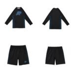 Albino and Preto Earl Rashguard Set – front view