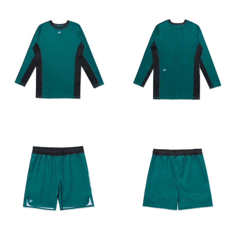 Albino and Preto GAS Rashguard Set – front view