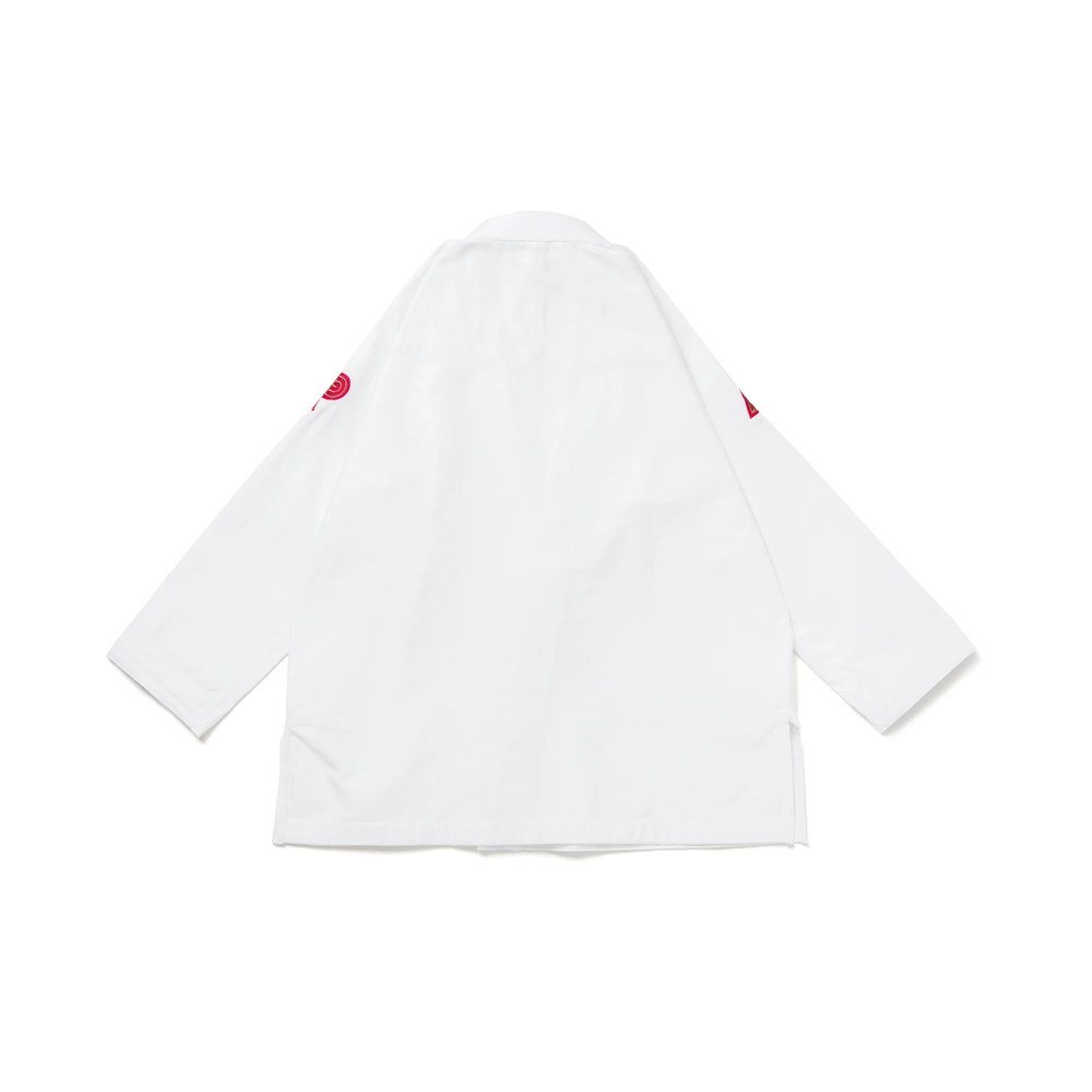 Albino and Preto Bison White Gi – back view