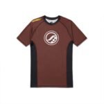 Shoyoroll Classic Brown Rash Guard – front view