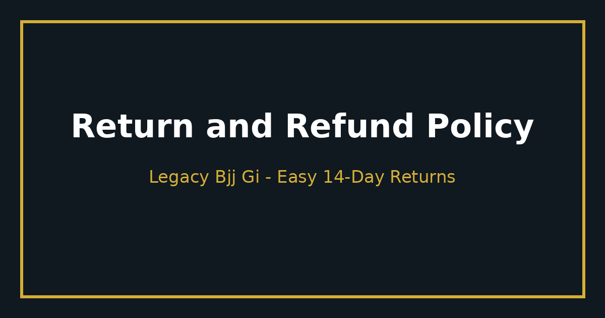 return and refund policy