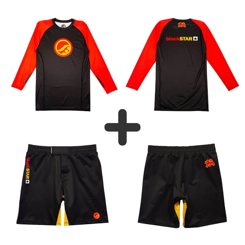 Shoyoroll Blackstar Rash Guard Set – front view