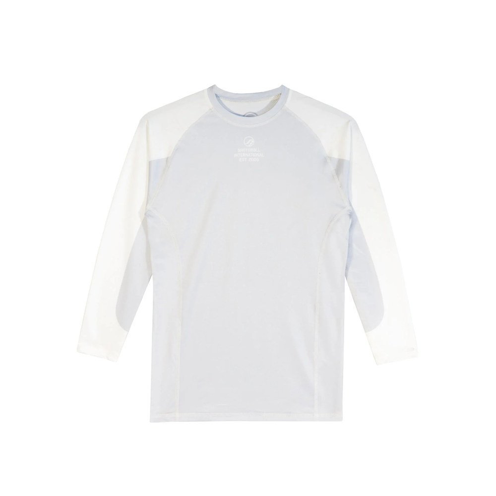 shoyoroll-comp-standard-25-1-rash-guard-white-1-1.jpg Shoyoroll Comp Standard 25.1 Rash Guard White – Made in California BJJ Rash Guard - Image 1