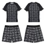 Shoyoroll x Bob Marley Black Pattern Rash Guard and Shorts Set – BJJ No-Gi Kit (Sizes S–2XL)
