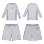Shoyoroll Tradition 22 Beige Rash Guard and Shorts Set – BJJ No-Gi Kit Batch #130