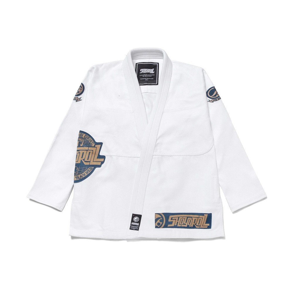 shoyoroll-oxford-competitor-white-gi-1-1.jpg Shoyoroll Oxford Competitor White Gi – Authentic Shoyoroll BJJ Kimono - Image 1