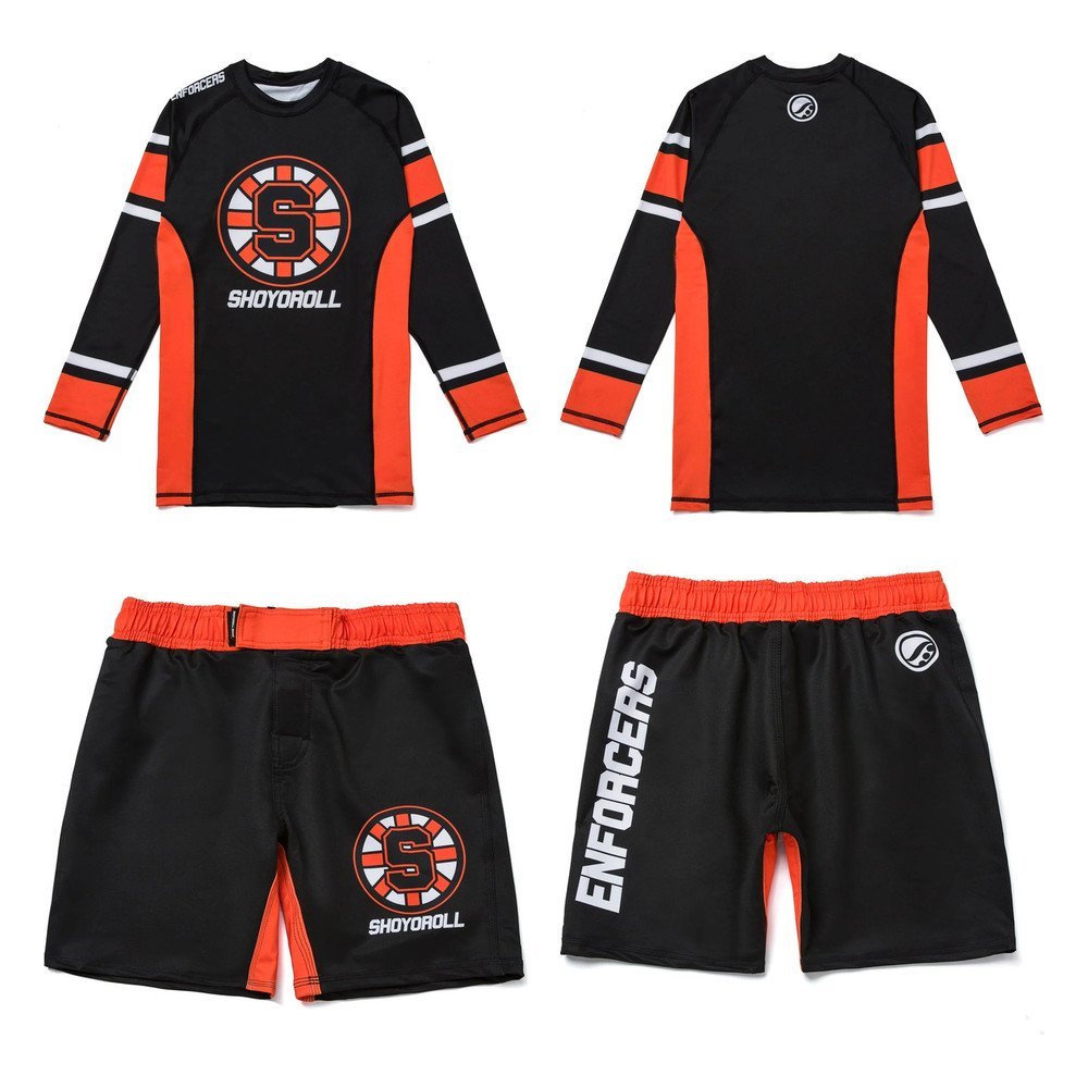 shoyoroll-rash-guard-set-enforcers-set-main-1.jpg Shoyoroll Enforcers Rash Guard and Shorts Set – BJJ No-Gi Kit Batch #131 - Image 1