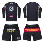Shoyoroll Federation Black Rash Guard and Shorts Set – BJJ No-Gi Kit Batch #104