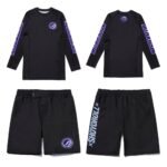 Shoyoroll Grape Rash Guard and Shorts Set – BJJ No-Gi Kit (Sizes XS–2XL)