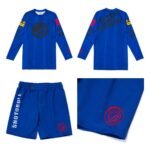 Shoyoroll King Road Blue Rash Guard and Shorts Set – BJJ No-Gi Kit Batch #127