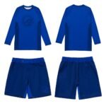 Shoyoroll Monochrome Blue Rash Guard and Shorts Set – BJJ No-Gi Kit Batch #122