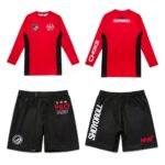 Shoyoroll MW2 Red Rash Guard and Shorts Set – BJJ No-Gi Kit Batch #144