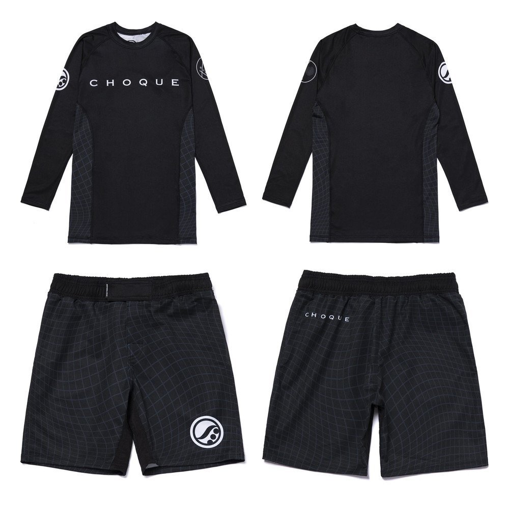 shoyoroll-rash-guard-set-weaves-set-main-1.jpg Shoyoroll Weaves Rash Guard and Shorts Set – BJJ No-Gi Kit Batch #121 - Image 1