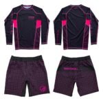 Shoyoroll Wireframe Rash Guard and Shorts Set – BJJ No-Gi Kit (Sizes XS–2XL)